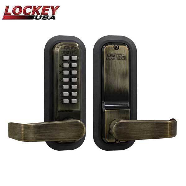 Lockey Lockey: 2835 - Mechanical Keypad Keyless Lever - Passage - Jet Black LK-2835-JB